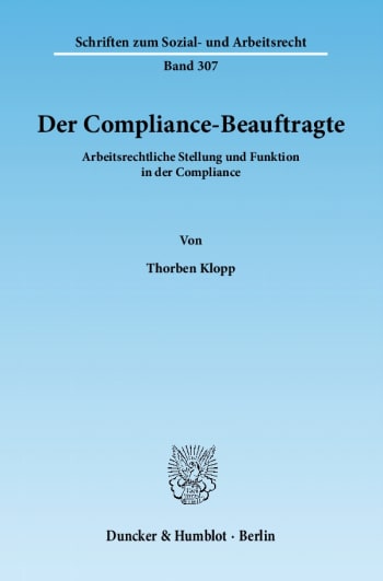 Cover: Der Compliance-Beauftragte