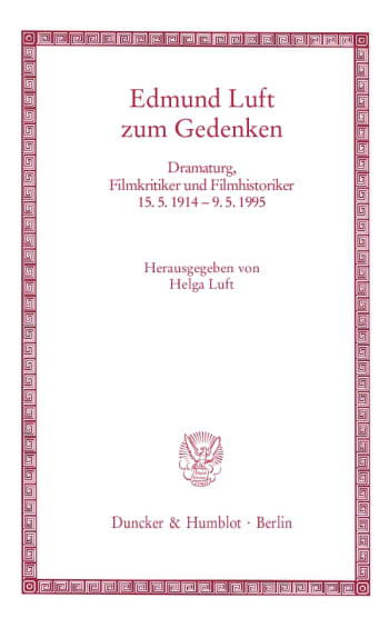 Cover: Edmund Luft zum Gedenken