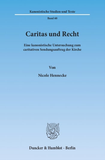 Cover: Caritas und Recht