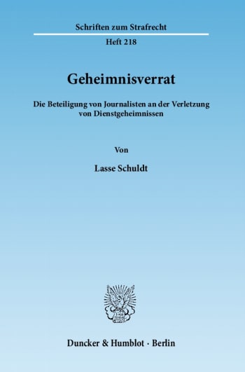 Cover: Geheimnisverrat