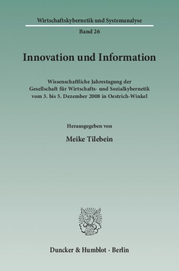 Cover: Innovation und Information