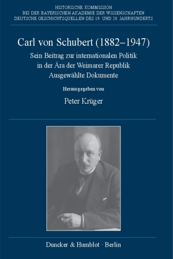 Cover: Carl von Schubert (1882–1947)