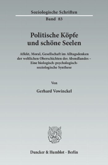 Cover: Politische Köpfe und schöne Seelen