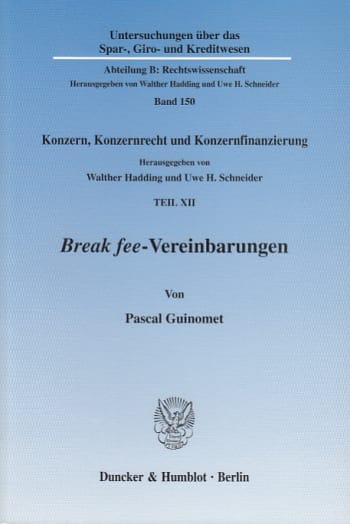 Cover: Break fee-Vereinbarungen