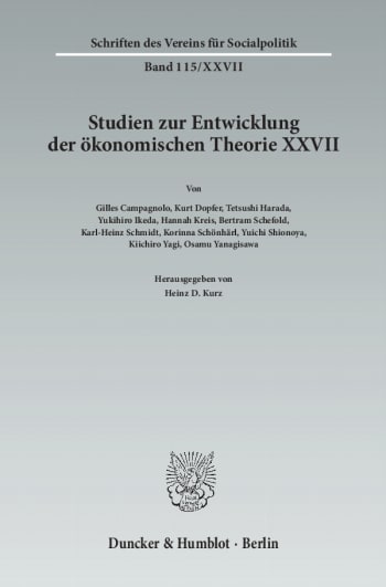 Cover: Der Einfluss deutschsprachigen wirtschaftswissenschaftlichen Denkens in Japan