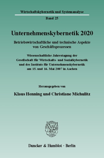 Cover: Unternehmenskybernetik 2020