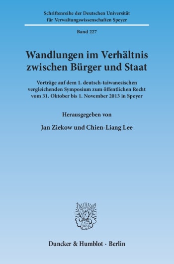 Cover: Wandlungen im Verhältnis zwischen Bürger und Staat