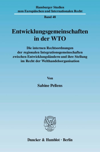 Cover: Entwicklungsgemeinschaften in der WTO