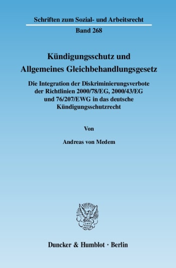 Cover: Kündigungsschutz und Allgemeines Gleichbehandlungsgesetz