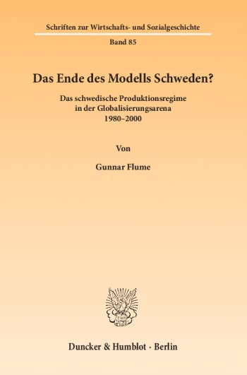 Cover: Das Ende des Modells Schweden?