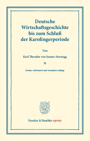 Cover: Deutsche Wirtschaftsgeschichte