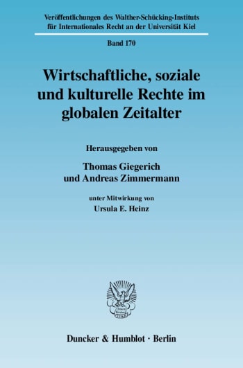 Cover: Wirtschaftliche, soziale und kulturelle Rechte im globalen Zeitalter