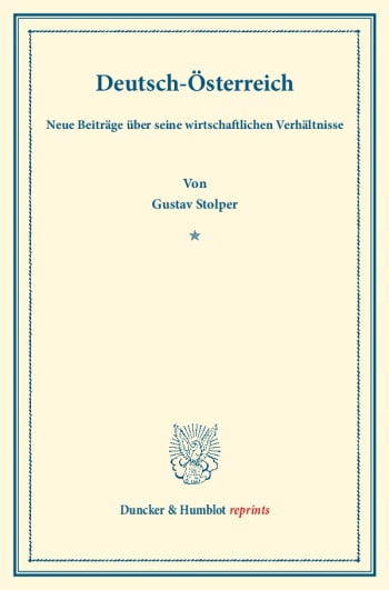 Cover: Deutsch-Österreich