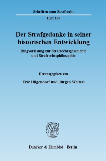 Cover: Der Strafgedanke in seiner historischen Entwicklung