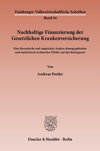 Cover: Nachhaltige Finanzierung der Gesetzlichen Krankenversicherung