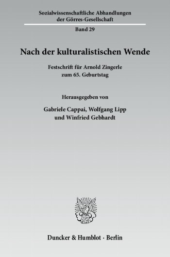 Cover: Nach der kulturalistischen Wende