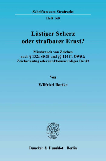 Cover: Lästiger Scherz oder strafbarer Ernst?