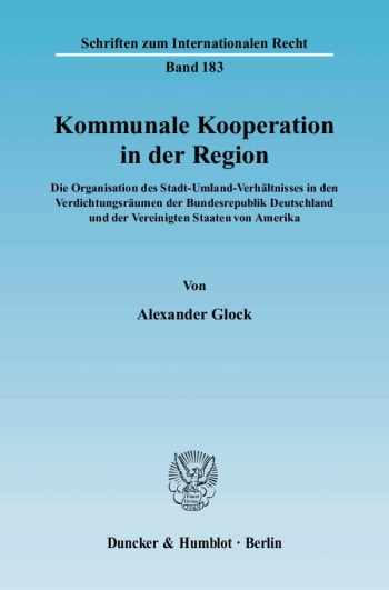 Cover: Kommunale Kooperation in der Region