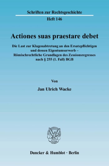 Cover: Actiones suas praestare debet