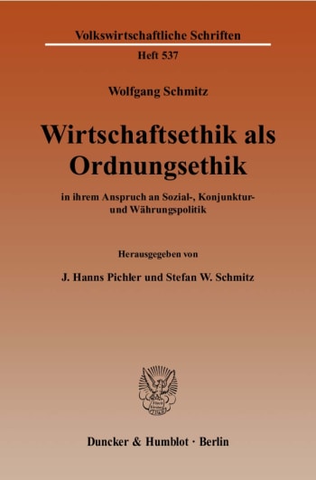 Cover: Wirtschaftsethik als Ordnungsethik