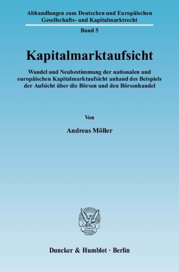 Cover: Kapitalmarktaufsicht