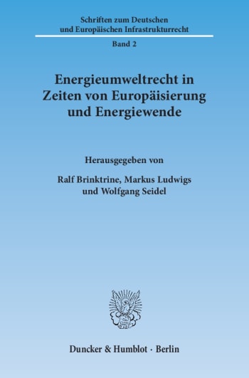 Cover: Energieumweltrecht in Zeiten von Europäisierung und Energiewende