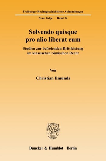 Cover: Solvendo quisque pro alio liberat eum