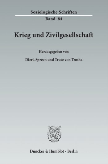 Cover: Krieg und Zivilgesellschaft