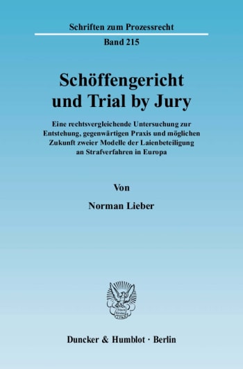 Cover: Schöffengericht und Trial by Jury