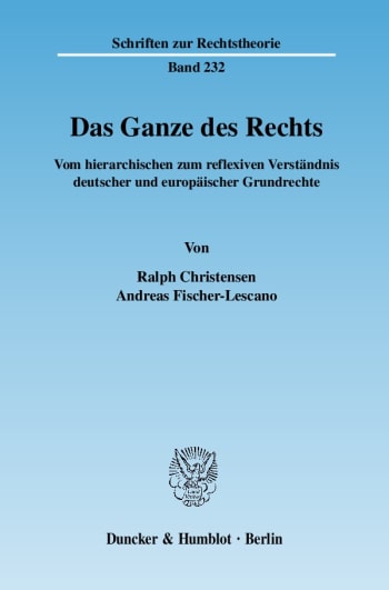 Cover: Das Ganze des Rechts