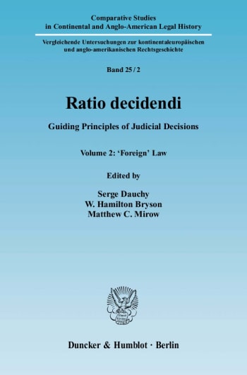 Cover: Ratio decidendi