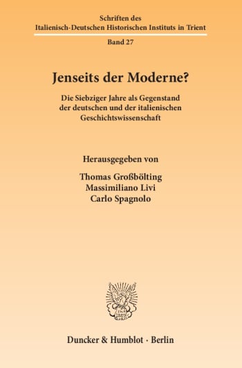 Cover: Jenseits der Moderne?