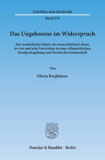 Cover: Das Ungeborene im Widerspruch