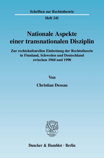 Cover: Nationale Aspekte einer transnationalen Disziplin