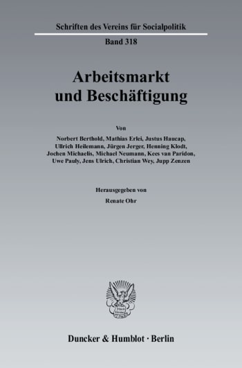 Cover: Arbeitsmarkt und Beschäftigung