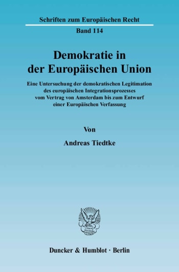 Cover: Demokratie in der Europäischen Union