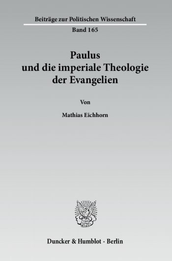 Cover: Paulus und die imperiale Theologie der Evangelien