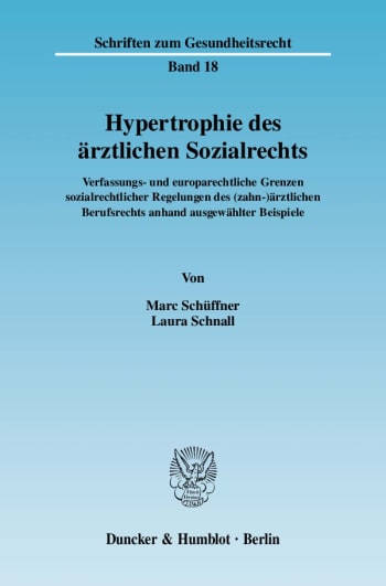 Cover: Hypertrophie des ärztlichen Sozialrechts