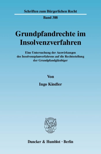 Cover: Grundpfandrechte im Insolvenzverfahren