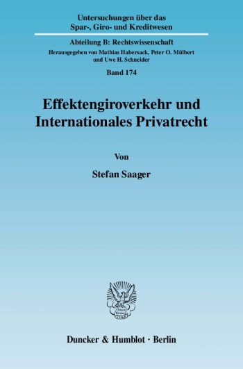 Cover: Effektengiroverkehr und Internationales Privatrecht