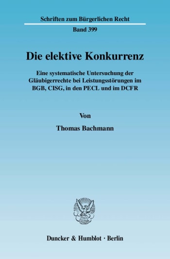 Cover: Die elektive Konkurrenz