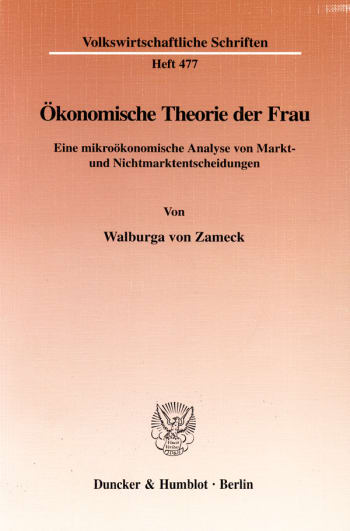 Cover: Ökonomische Theorie der Frau