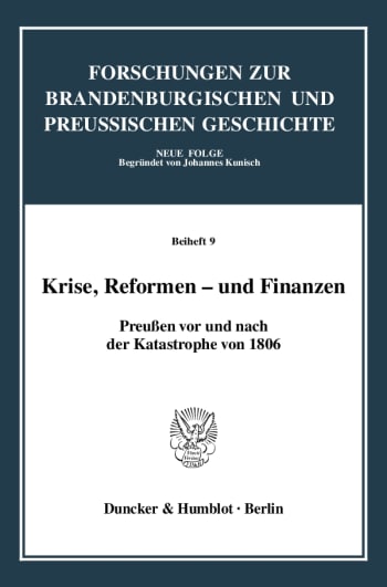 Cover: Krise, Reformen - und Finanzen