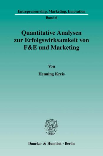 Cover: Quantitative Analysen zur Erfolgswirksamkeit von F&E und Marketing