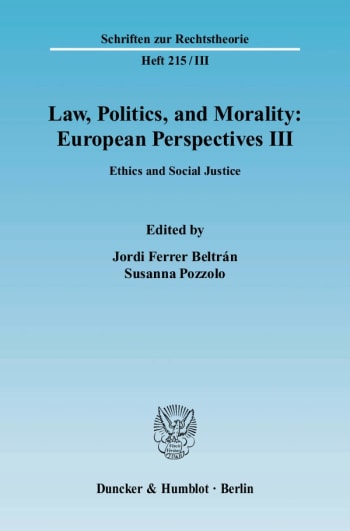 Cover: Law, Politics, and Morality: European Perspectives III