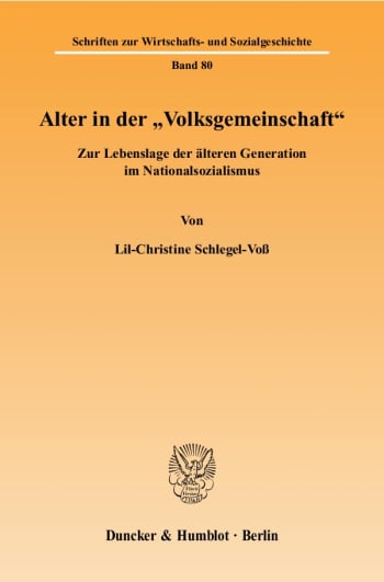 Cover: Alter in der »Volksgemeinschaft«