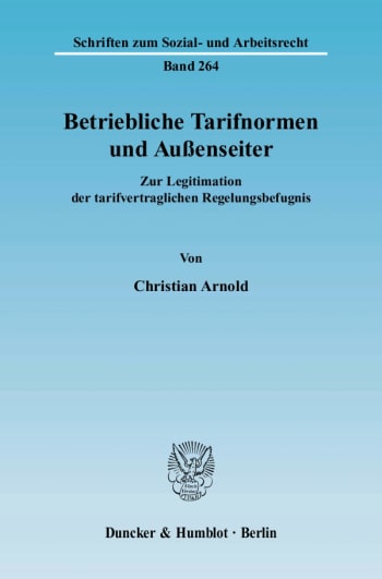 Cover: Betriebliche Tarifnormen und Außenseiter