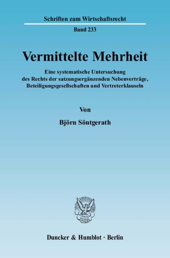 Cover: Vermittelte Mehrheit