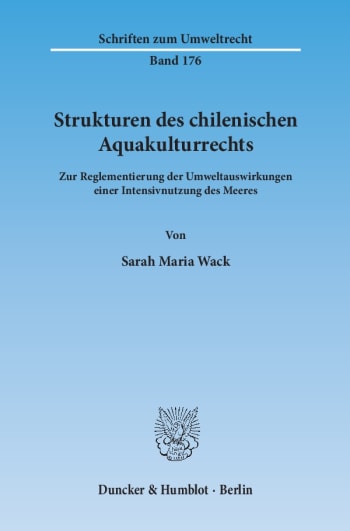 Cover: Strukturen des chilenischen Aquakulturrechts