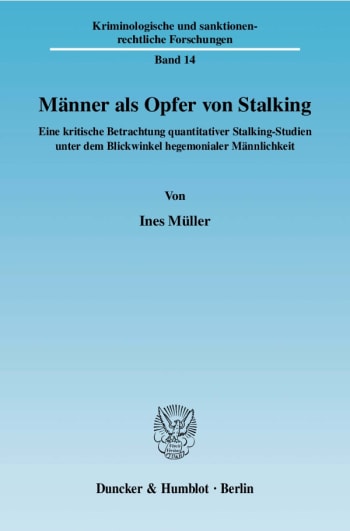 Cover: Männer als Opfer von Stalking